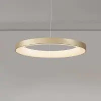 Mantra-Iluminacion Pendellampa Niseko II, dimbar, Mässing / guld, Vardagsrum / matsal, Metall, Modern