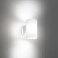 Zafferano LED utomhus vägglampa Bianca, Vitt / opal, Syntetmaterial, Modern, LED-vägglampa utomhus