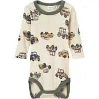 Name it Body l/ä - Ull - Noos - NbmWang - Snow White m. Bilar - - 62 - Body L/Ä