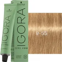Schwarzkopf Professional Igora Zero Amm Permanent hårfärg 60 ml 9-55