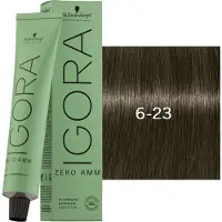 Schwarzkopf Professional Igora Zero Amm Permanent hårfärg 60 ml 6-23