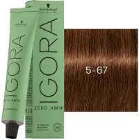 Schwarzkopf Professional Igora Zero Amm Permanent hårfärg 60 ml 5-67
