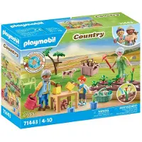 Playmobil Idyllisk Grönsaksodling Med Byggspel Med Mor-och Farföräldrar