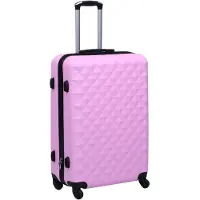 vidaXL Hårda resväskor rosa ABS