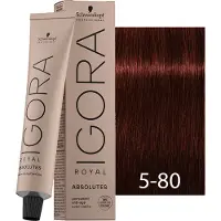 Schwarzkopf Professional Igora Royal Absolutes 60 ml 5-80 Light Brown Natural Red