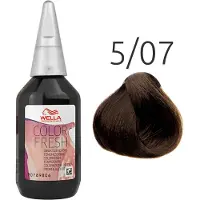 Wella Color Fresh Professionell hårtoning 75 ml 5/07 Hellbraun Natur-Braun