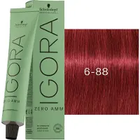 Schwarzkopf Professional Igora Zero Amm Permanent hårfärg 60 ml 6-88