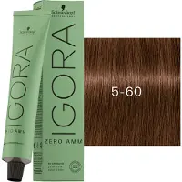 Schwarzkopf Professional Igora Zero Amm Permanent hårfärg 60 ml 5-60