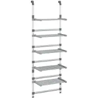 vidaXL Torkställning vägg 5 nivåer aluminium