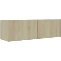 vidaXL TV-bänk sonoma-ek 100x30x30 cm konstruerat trä
