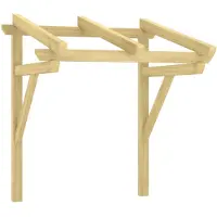 vidaXL Entrétak 100x100x80 cm impregnerad massiv furu