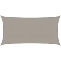 vidaXL Solsegel 160 g/m² rektangulär ljusgrå 2x4 m HDPE