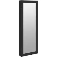 vidaXL Spegelskåp svart väggmonterat 37,5x10x106 cm