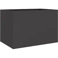 vidaXL Odlingslåda svart 62x47x46 cm stål