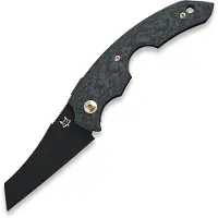 FOX Knives Virtus FX-541 CF, Black PVD Carbon Fiber cigar-cutter knife