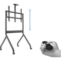 Multibrackets M Collaboration Floorstand - Vagn - för fjärrkontroll för videokonferenssystem - mörk antracitgrå - skärmstorlek: 60-100