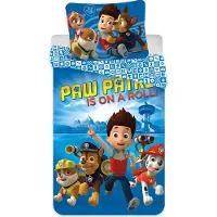 Licens Paw Patrol sängkläder - 100% bomull - Barnsängkläder 140x200 cm - Is on a roll