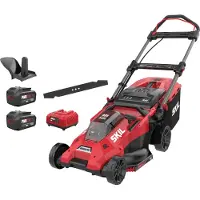 Skil Batteridriven gräsklippare 0140 BA; 2x18 V; 2x4,0 Ah batt.