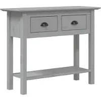 vidaXL Konsolbord Bodo, Grå, 91X35X74 Cm, Furu