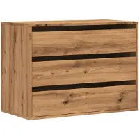 vidaXL Byrå ek 80x41x58 cm konstruerat trä