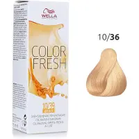 Wella Color Fresh Professionell hårtoning 75 ml 10/36 Hell-Lichtblond Gold-Violett