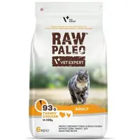 Raw Paleo VETEXPERT Adult Cat Turkey&amp;Chicken för vuxna katter Kalkon, kyckling 6 kg