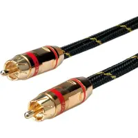Roline RCA Audio Anslutningskabel [1x RCA-hane - 1x RCA-hane] 5.00 m Flerfärgad