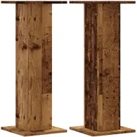 vidaXL Växtställ 2 st åldrat trä 30x30x80 cm konstruerat trä
