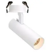 Maxlight infälld spotlampa SHINEMAKER H0119 justerbar LED-tub 15W 3000K infälld för sovrum vit