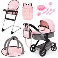 Bayer barnvagn XEO rosa-grå 17030AB