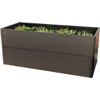 PRIMEYARD Odlingslåda, 200 x 85 x 77 cm, stål, antracit metallic