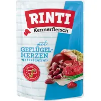 Rinti Kennerfleisch Fjäderfähjärtan Fjäderfähjärtan påse 12x400 g