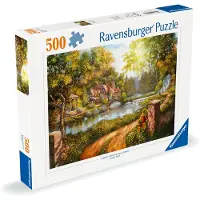 Ravensburger Pussel 500 bitar Cottage By The River