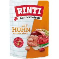 Rinti Kennerfleisch Kyckling Kyckling våtfoder för hundar 400 g