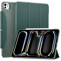 ESR Ascend Trifold iPad fodral Apple iPad Pro 13 (M4, 2024) 33 cm (13) Book Cover Grön, Transparent