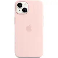 Apple Silikon Baksida MagSafe för iPhone 14 - Chalk Pink