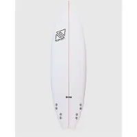 TwinsBros Johnny Fish FCS2 Surfbräda white, 6'2