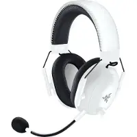 Razer BlackShark V2 PRO - För PlayStation - headset - fullstorlek - Bluetooth/radiofrekvens 2,4 GHz - trådlös - vit