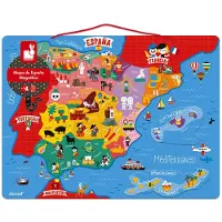 Janod Magnetic Spain Map Pedagogisk Leksak