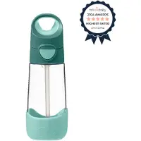 B.Box tritanflaska med sugrör 450 ml | Emerald Forest