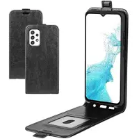 Mtp Products Samsung Galaxy A23 5G Vertikalt Flipfodral med Korthållare - Svart