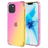 Mtp Products Gradient Stöttåligt iPhone 14 TPU-skal - Rosa / Guld