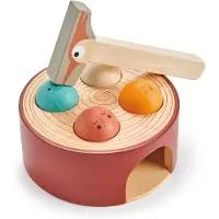Tender Leaf Toys Träleksaker - Hammarbräde - Hackspett - - One Size - Tumlingdjur