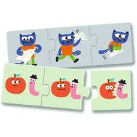 Djeco Pussel - 8 pussel - - One Size - Pussel