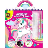SES Creative Aktivitetsbok m. Glitter - - One Size - Aktivitetsbok