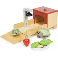 Tender Leaf Toys Träleksaker - Gosedjursset till Dockhus - Sköldpadda - - One Size - Docktillbehör