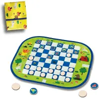 SES Creative Spel - Dam- och minnesspel I Resväska - - One Size - Spel