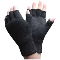 Heat Holder Vintervarma 3.2 TOG Fleece fodrade isolerade fingerlösa handskar för herrar