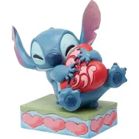 Enesco Stitch Dekorativ Figur Kramar Hjärta 13x14x9 Cm