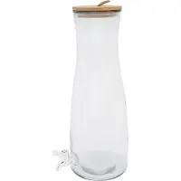 Barlife Juicedispenser Med Trälock Glas 42 Cm